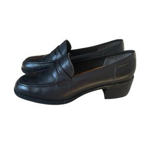 Nine West Black Leather Loafers